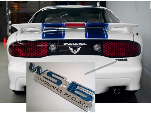 Emblem:Trans Am 96-02 Rear Bumper WS6 - BLUE - SOLD OUT